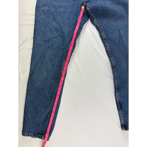 SEZANE Denim High Waisted Button Fly Straight Leg Jeans Medium Light Size 28 - Picture 11 of 12